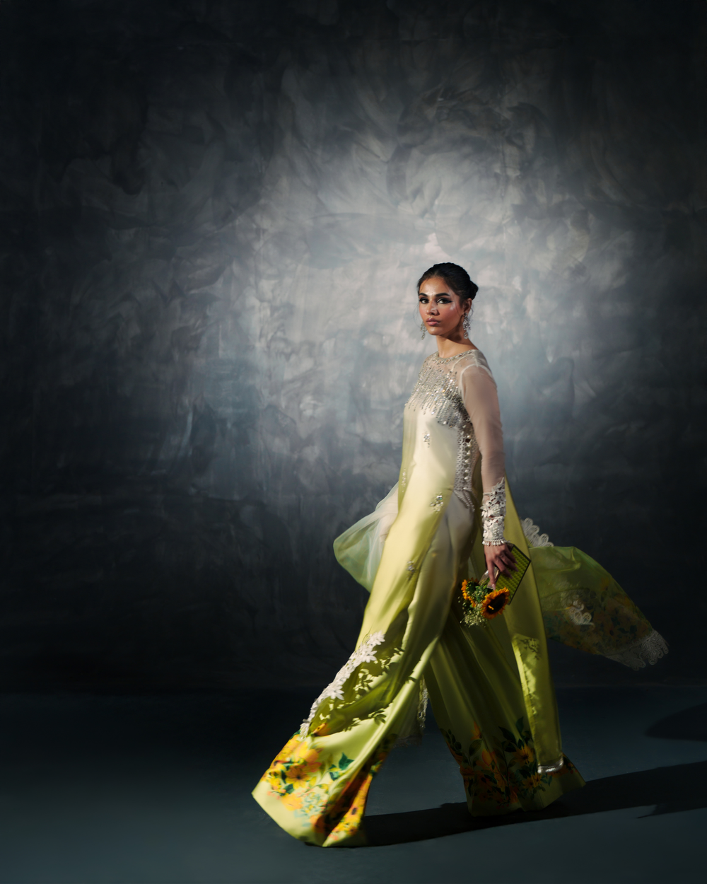 Vasal | Zyra Luxe Pret 26 | Saffron Mist - Ladies Clothes - Maria Faisal