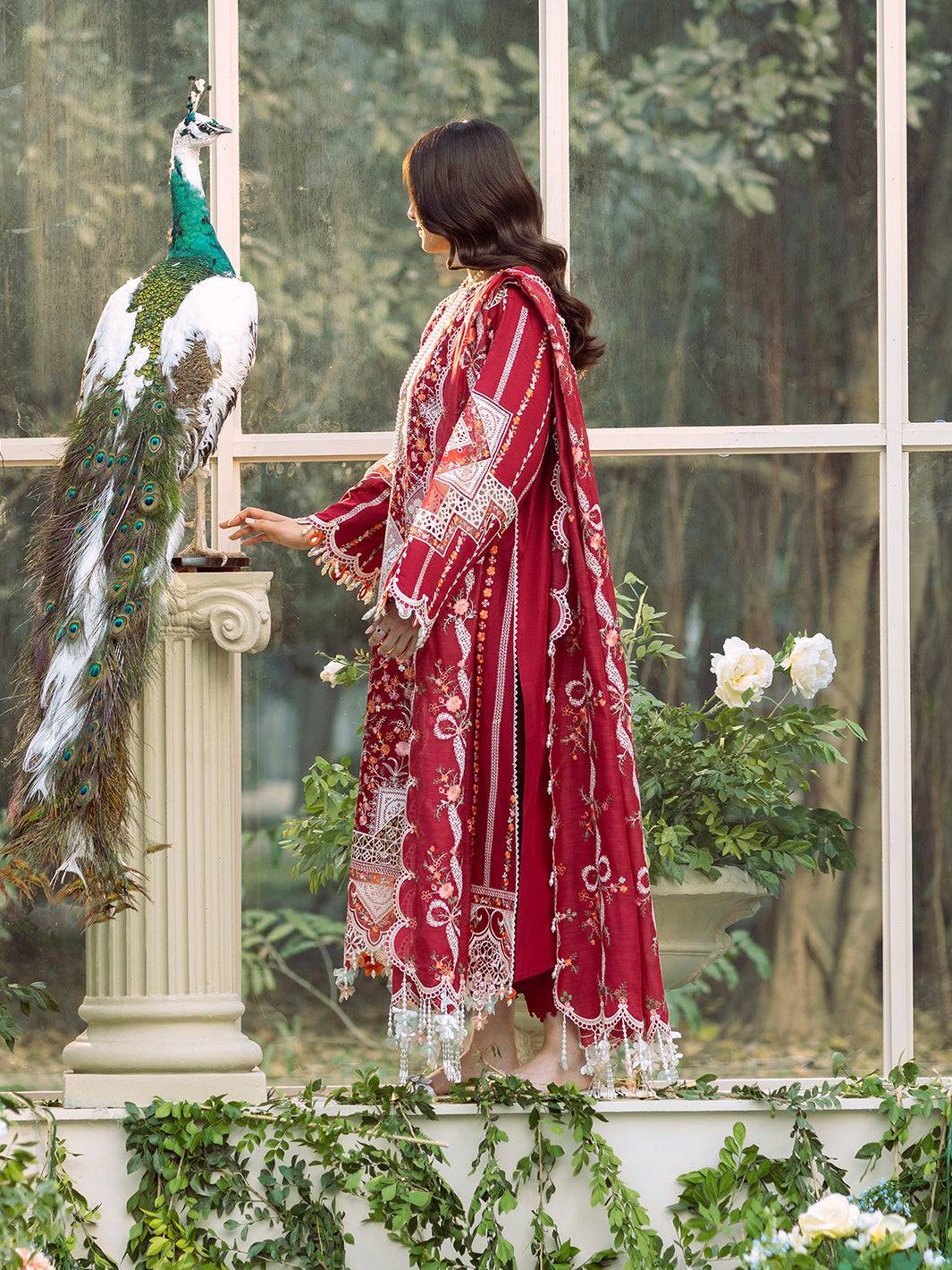 Bin Ilyas | Freesia Embroidered Lawn 25 | 103 - A by Maria Faisal - Registered Vendor of : Bin Ilyas - type : Ladies Clothes - 100% original wedding dresses