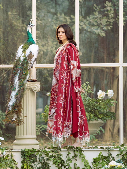 Bin Ilyas | Freesia Embroidered Lawn 25 | 103 - A by Maria Faisal - Registered Vendor of : Bin Ilyas - type : Ladies Clothes - 100% original wedding dresses