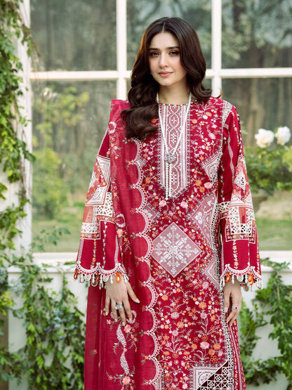 Bin Ilyas | Freesia Embroidered Lawn 25 | 103 - A by Maria Faisal - Registered Vendor of : Bin Ilyas - type : Ladies Clothes - 100% original wedding dresses