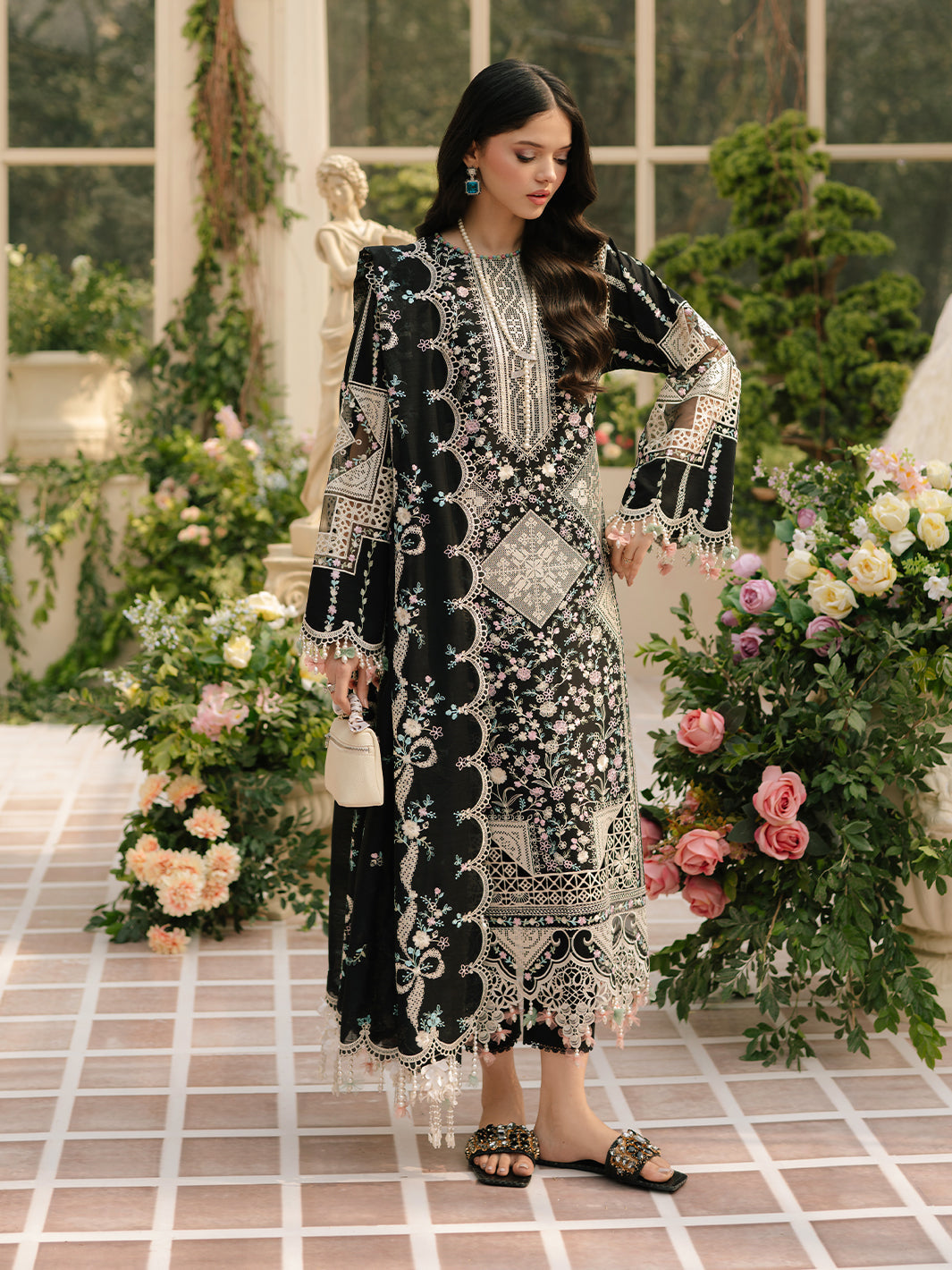 Bin Ilyas | Freesia Embroidered Lawn 25 | 103 - B