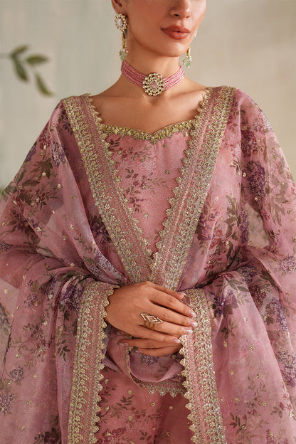 Baroque | Formals Collection | EMBROIDERED COTTON NET UF-4374 - Formal Dress - available at Maria Faisal in UK and USA.