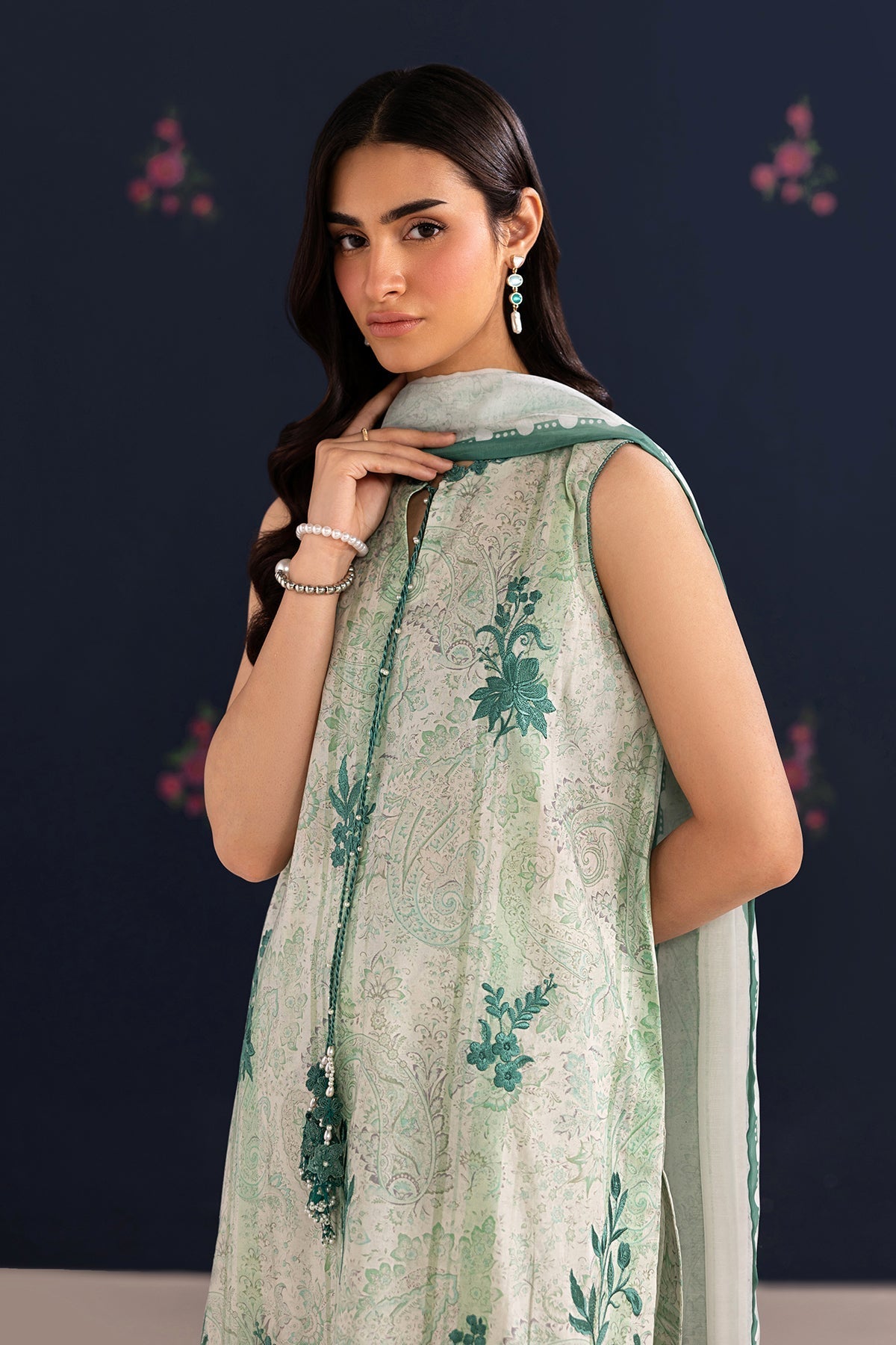Baroque | Luxury Summer Pret | UF-4456 - Luxury Dress - available at Maria Faisal in UK and USA.