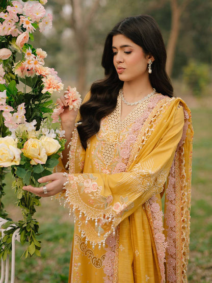 Bin Ilyas | Freesia Embroidered Lawn 25 | 104 - A by Maria Faisal - Registered Vendor of : Bin Ilyas - type : Ladies Clothes - 100% original wedding dresses