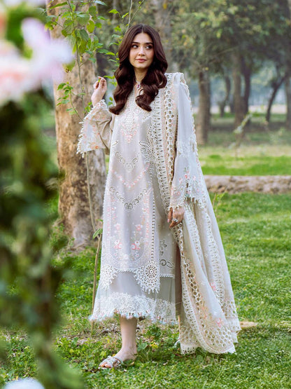 Bin Ilyas | Freesia Embroidered Lawn 25 | 104 - B by Maria Faisal - Registered Vendor of : Bin Ilyas - type : Ladies Clothes - 100% original wedding dresses