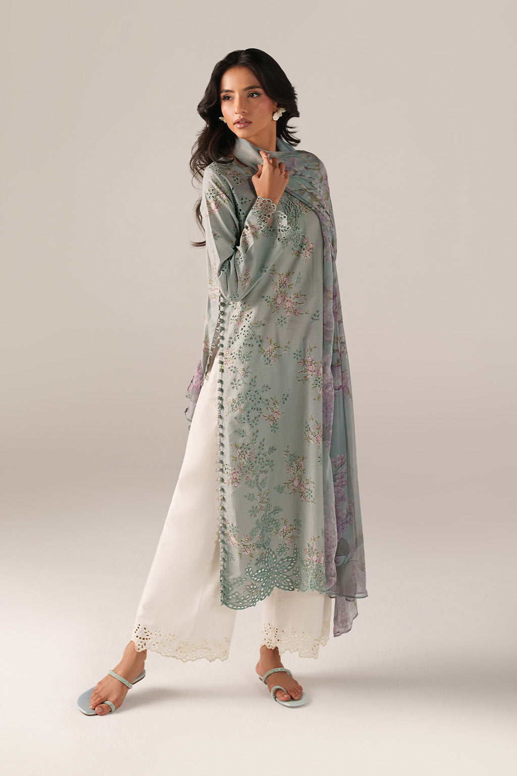 Iznik | Spring/Summer Lawn 26 | SS-12 - Luxury Dress - available at Maria Faisal in UK and USA.