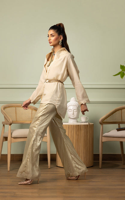 Threads and Motifs | Formal Dresses 25 | EMBROIDERED TOP WITH TUBE AND SEQUINS TROUSER