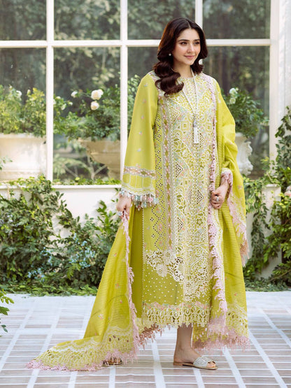 Bin Ilyas | Freesia Embroidered Lawn 25 | 105 - A by Maria Faisal - Registered Vendor of : Bin Ilyas - type : Ladies Clothes - 100% original wedding dresses