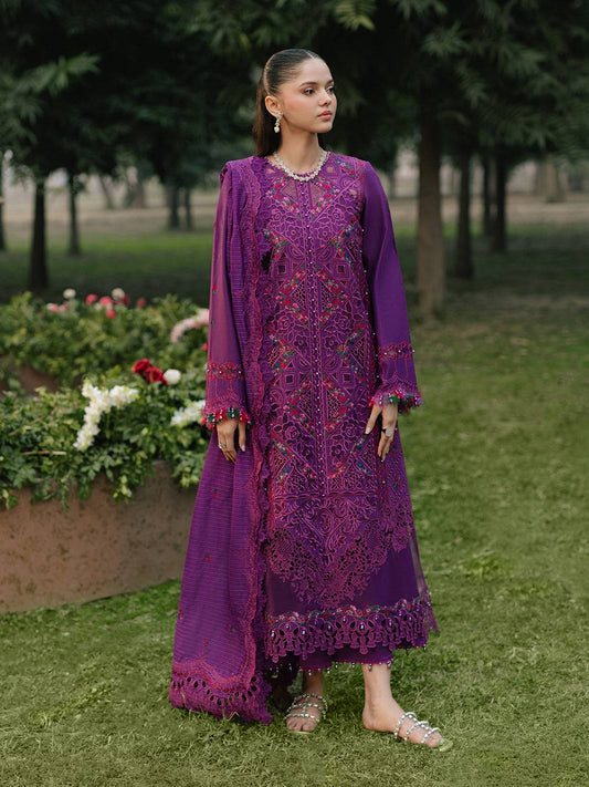 Bin Ilyas | Freesia Embroidered Lawn 25 | 105 - B by Maria Faisal - Registered Vendor of : Bin Ilyas - type : Ladies Clothes - 100% original wedding dresses
