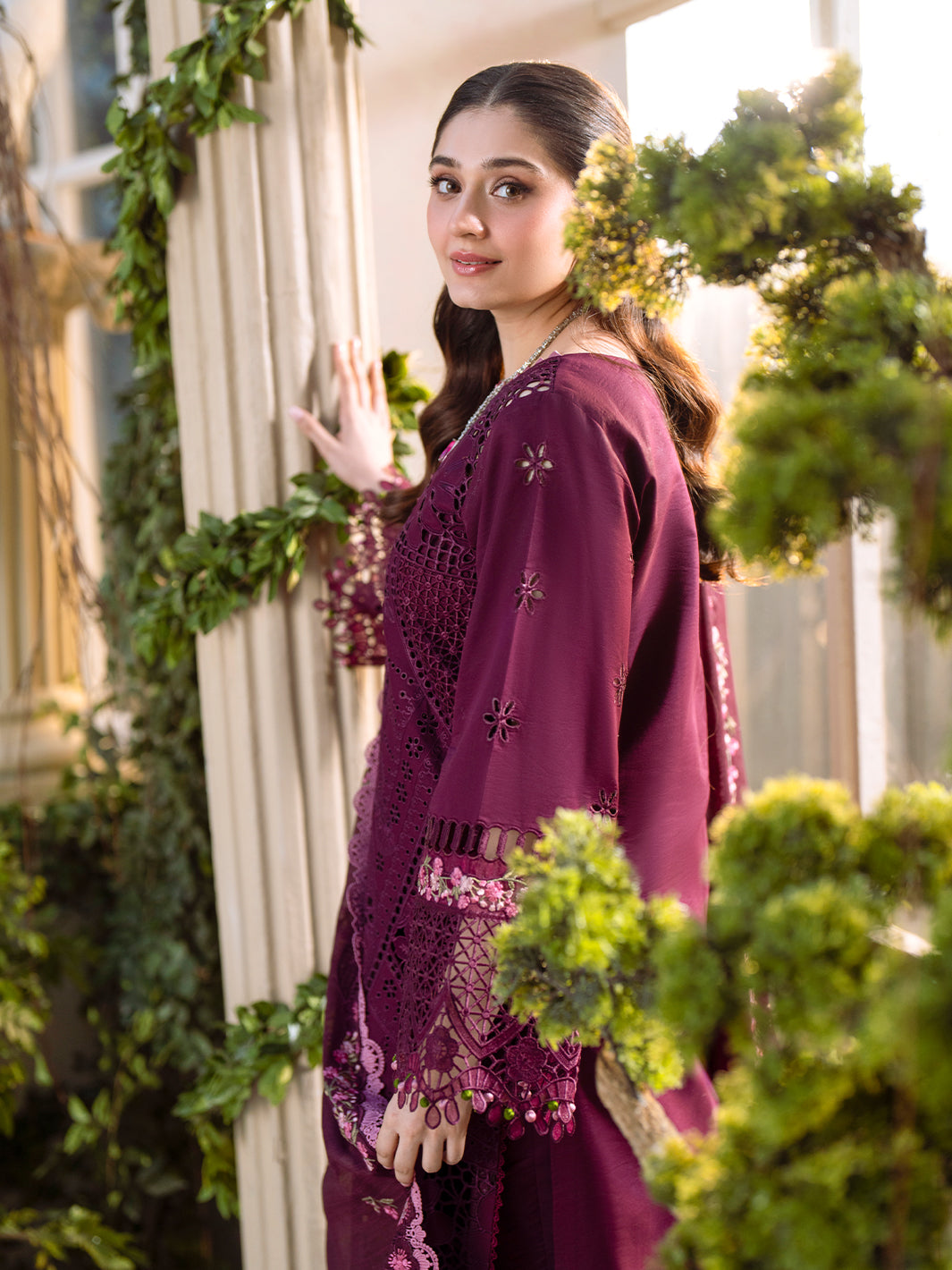 Bin Ilyas | Freesia Embroidered Lawn 25 | 106 - A by Maria Faisal - Registered Vendor of : Bin Ilyas - type : Ladies Clothes - 100% original wedding dresses