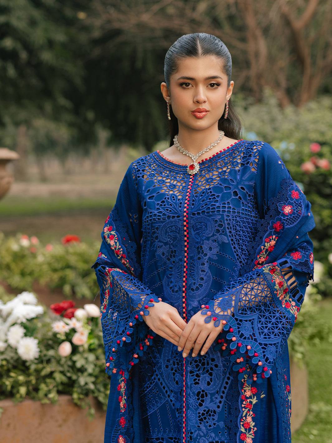 Bin Ilyas | Freesia Embroidered Lawn 25 | 106 - B by Maria Faisal - Registered Vendor of : Bin Ilyas - type : Ladies Clothes - 100% original wedding dresses
