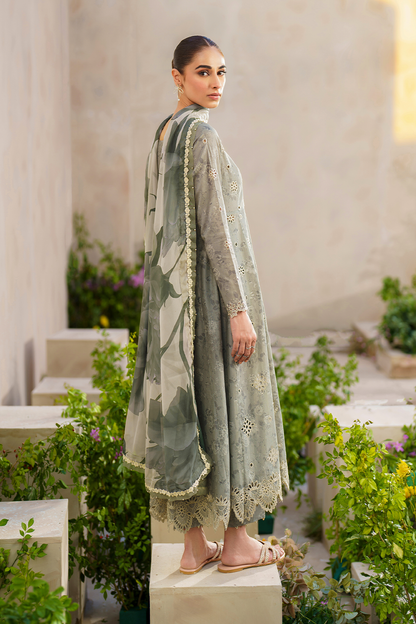 Iznik | Festive lawn 24 | SFL-10 - Designer Dress with Intricate embroidery and embellishments. Shop elegent wedding dress at Maria Faisal.