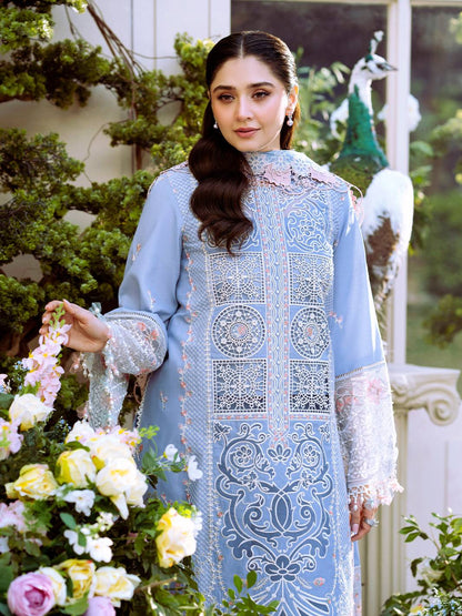 Bin Ilyas | Freesia Embroidered Lawn 25 | 107 - A by Maria Faisal - Registered Vendor of : Bin Ilyas - type : Ladies Clothes - 100% original wedding dresses