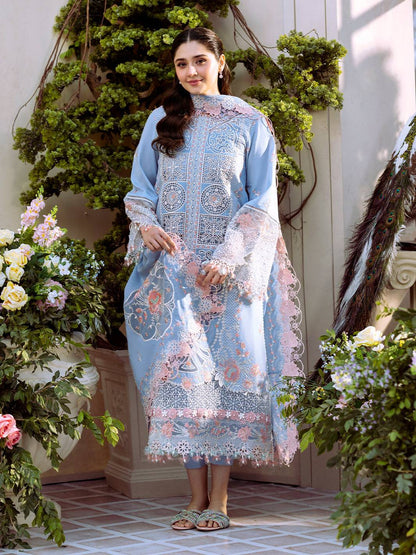 Bin Ilyas | Freesia Embroidered Lawn 25 | 107 - A by Maria Faisal - Registered Vendor of : Bin Ilyas - type : Ladies Clothes - 100% original wedding dresses