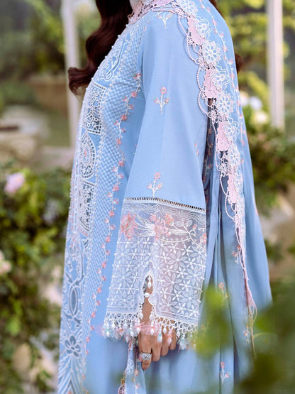 Bin Ilyas | Freesia Embroidered Lawn 25 | 107 - A by Maria Faisal - Registered Vendor of : Bin Ilyas - type : Ladies Clothes - 100% original wedding dresses