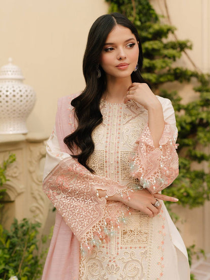 Bin Ilyas | Freesia Embroidered Lawn 25 | 107 - B by Maria Faisal - Registered Vendor of : Bin Ilyas - type : Ladies Clothes - 100% original wedding dresses