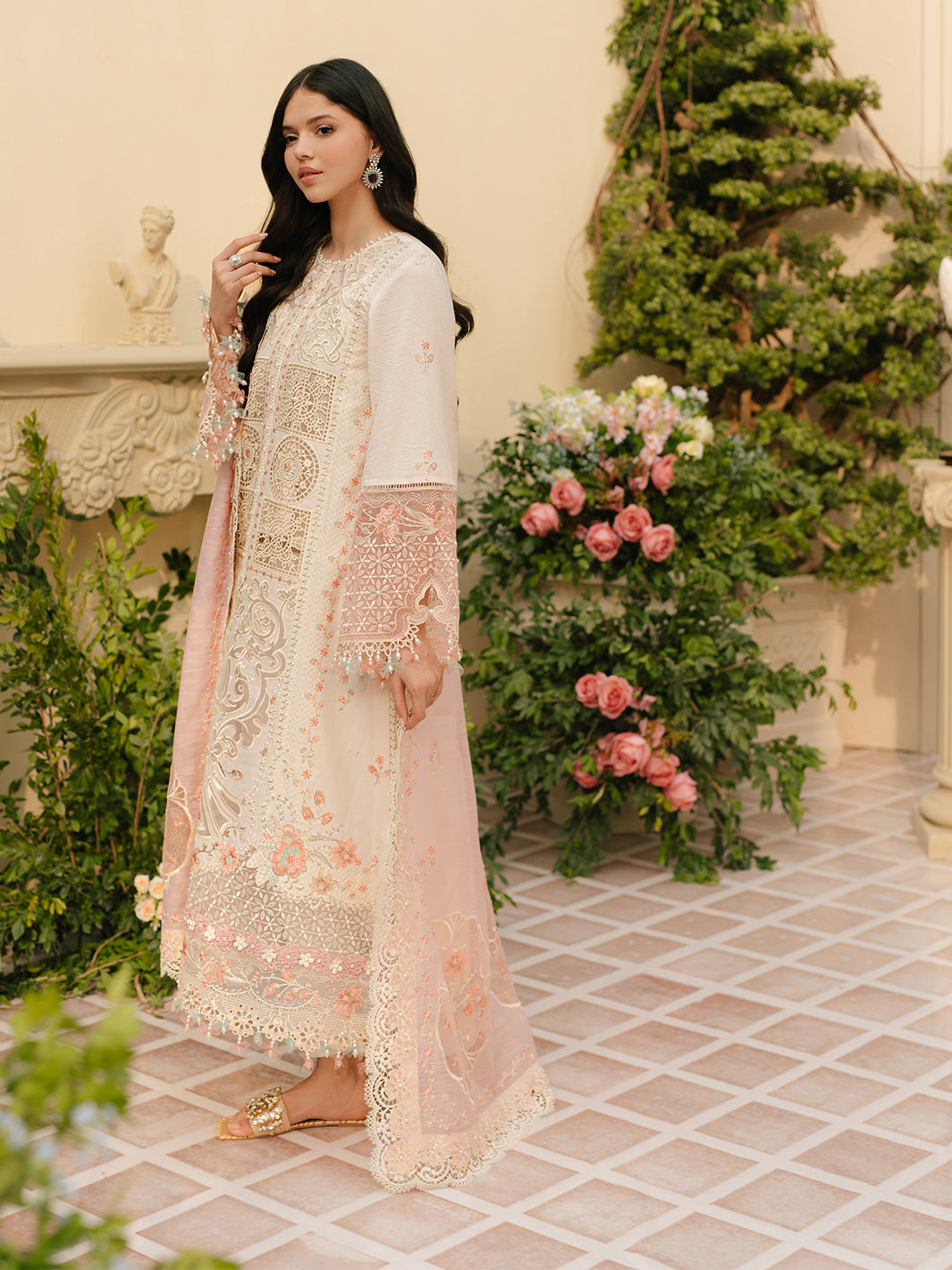 Bin Ilyas | Freesia Embroidered Lawn 25 | 107 - B