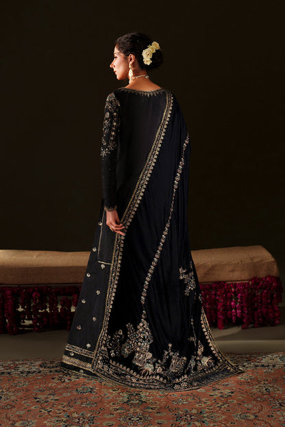 Iznik | Velvet 25 | IV-72 Embroidered Velvet - Formal Dress - available at Maria Faisal in UK and USA.