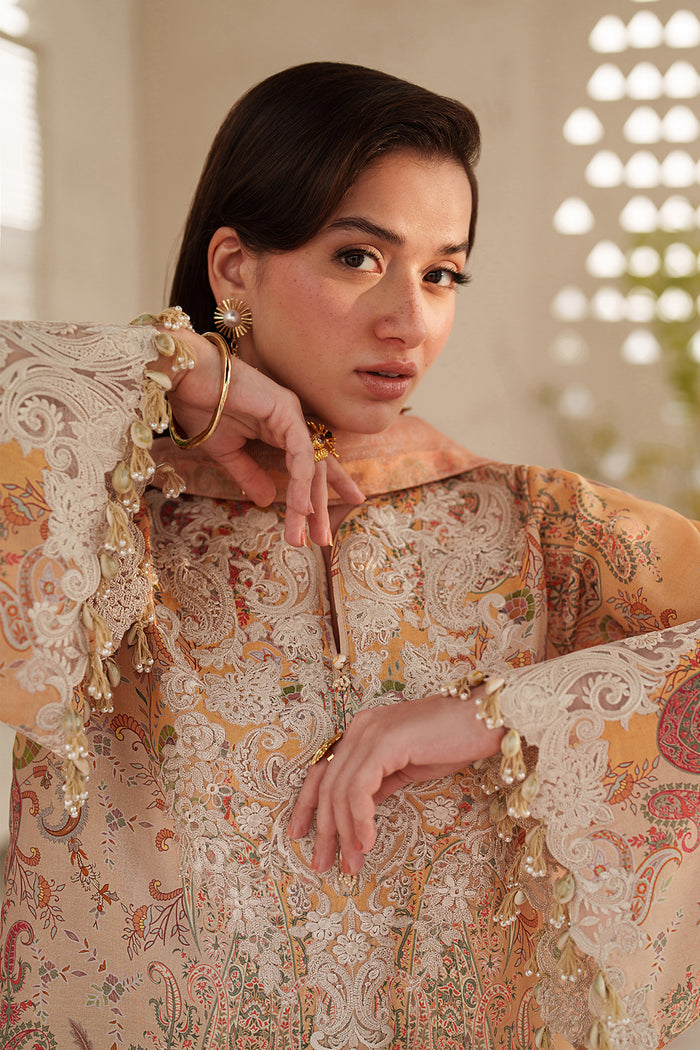Baroque | Luxury Pret Summer | UF-4403 - Luxury Dress - available at Maria Faisal in UK and USA.
