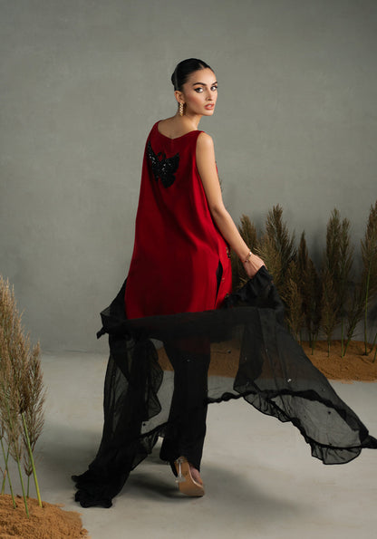 Zarqash | Silk Edit | ZQS 023 CRIMSYN - Ladies Clothes 