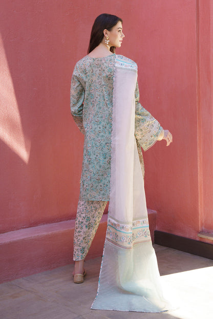 Baroque | Luxury Pret 24 | LAWN UF-576 - Designer Dress with Intricate embroidery and embellishments. Shop elegent wedding dress at Maria Faisal.