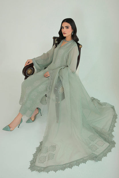 Baroque | Formals Collection | EMBROIDERED CHIFFON UF-234 - Formal Dress - available at Maria Faisal in UK and USA.