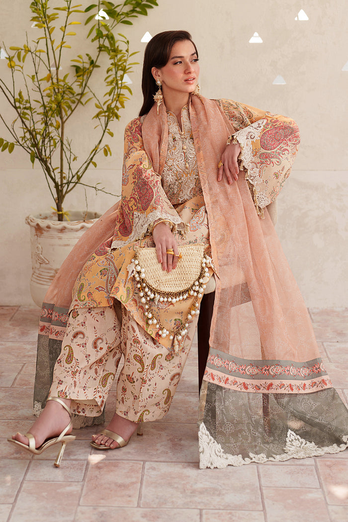 Baroque | Luxury Pret Summer | UF-4403 - Luxury Dress - available at Maria Faisal in UK and USA.