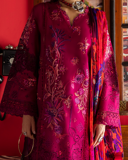 Esmel | Mon Tresor Luxe Lawn 26 | Paix Amour Bonheur - Luxury Dress - available at Maria Faisal in UK and USA.
