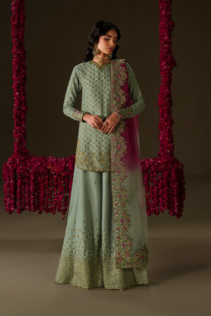 Iznik | Velvet 25 | IV-73 Embroidered Velvet - Formal Dress - available at Maria Faisal in UK and USA.