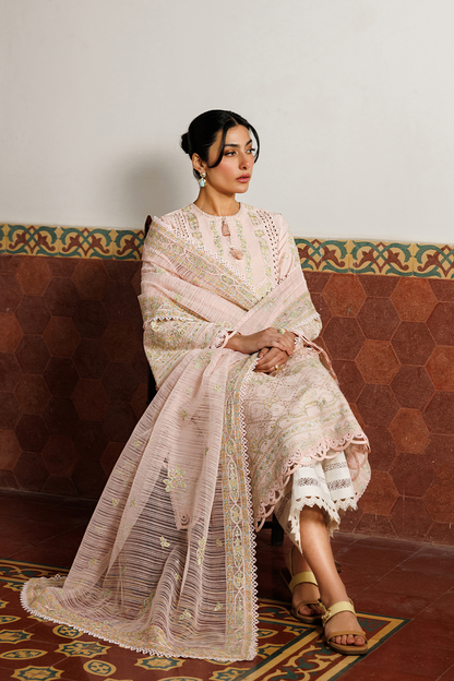 Emaan Adeel | Mirabelle Festive Luxury Lawn | ORCHID ROYALE - Luxury Dress - available at Maria Faisal in UK and USA.