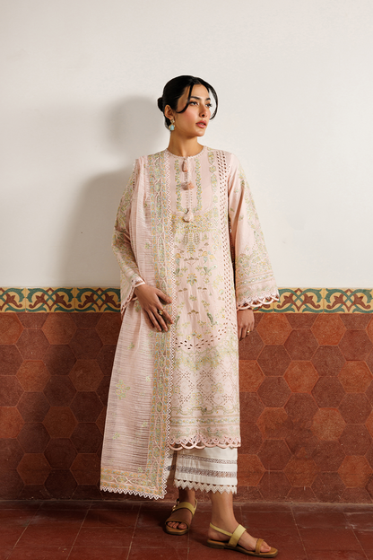 Emaan Adeel | Mirabelle Festive Luxury Lawn | ORCHID ROYALE - Luxury Dress - available at Maria Faisal in UK and USA.