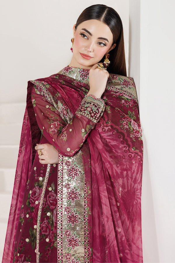 Farasha | Formals 26 | Rouge Reign - Formal Dress - available at Maria Faisal in UK and USA.