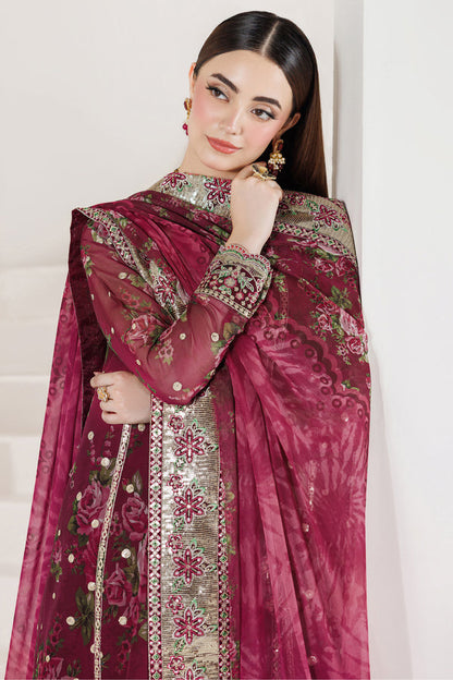 Farasha | Formals 26 | Rouge Reign - Formal Dress - available at Maria Faisal in UK and USA.