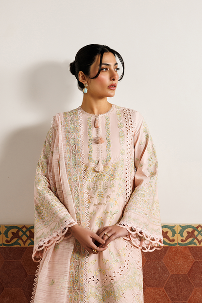 Emaan Adeel | Mirabelle Festive Luxury Lawn | ORCHID ROYALE - Luxury Dress - available at Maria Faisal in UK and USA.