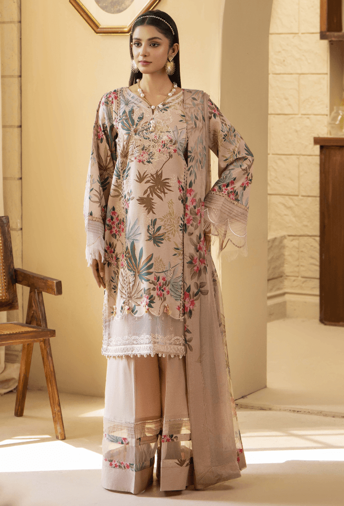 Humdum | Senora Lawn 25 | Senora - D07 by Maria Faisal - Registered Vendor of : Humdum - type : Ladies Clothes - 100% original wedding dresses