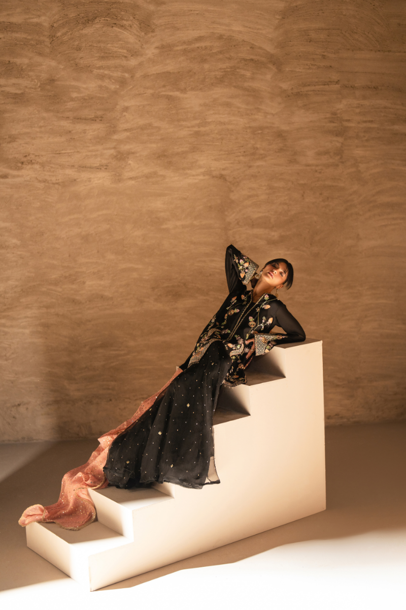 Sana Abbas | Zalea Formals | MYSHA - Formal Dress - available at Maria Faisal in UK and USA.