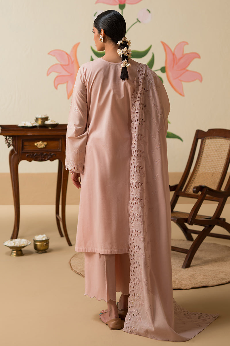Cross Stitch | Chikankari Lawn 25 | PALE MAUVE - Ladies Clothes 