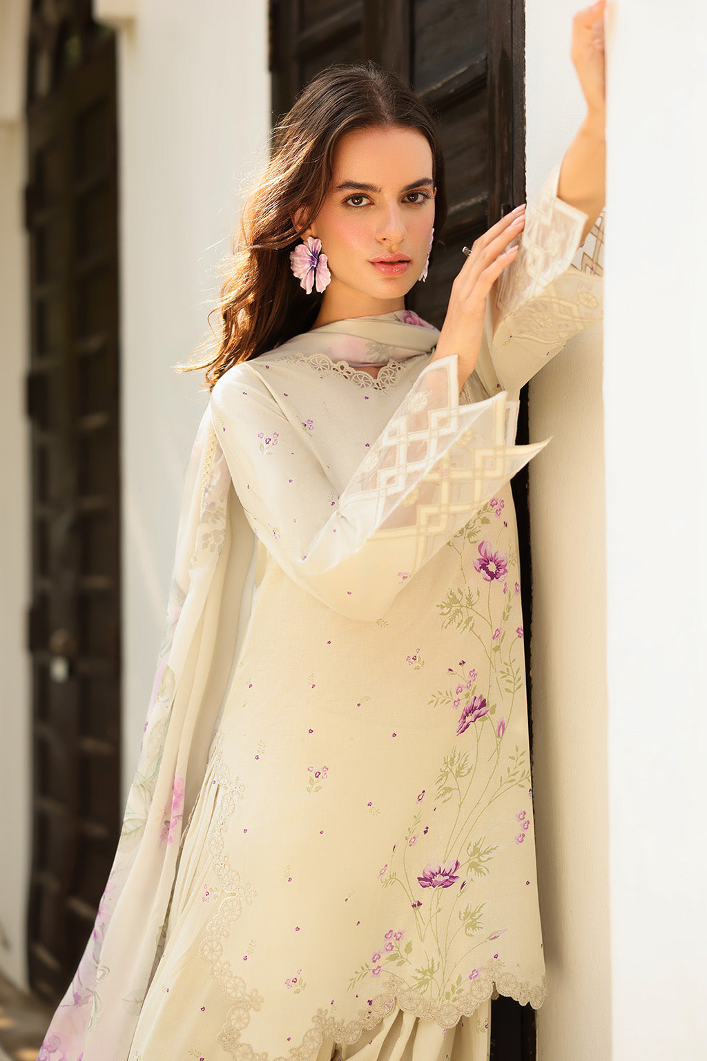 Iznik | lawn 26 | UE-498 - Dress - available at Maria Faisal in UK and USA.