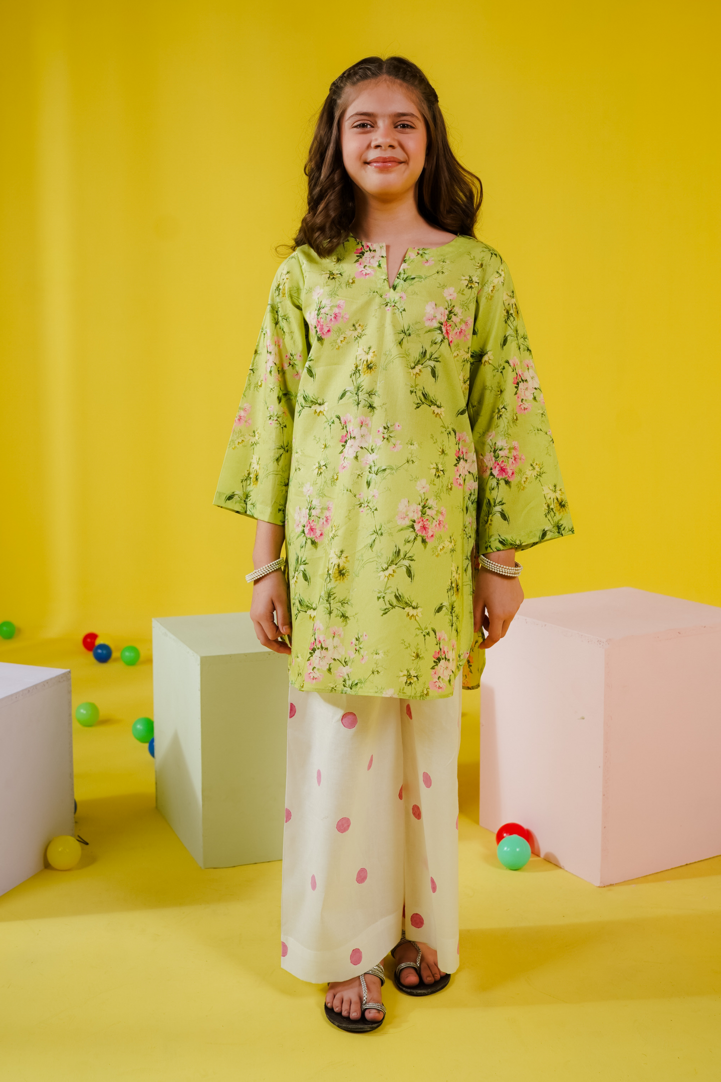 KKG-147 - by Maria Faisal - Registered Vendor of : Kastoor Kids - 100% Original Designer Dress.