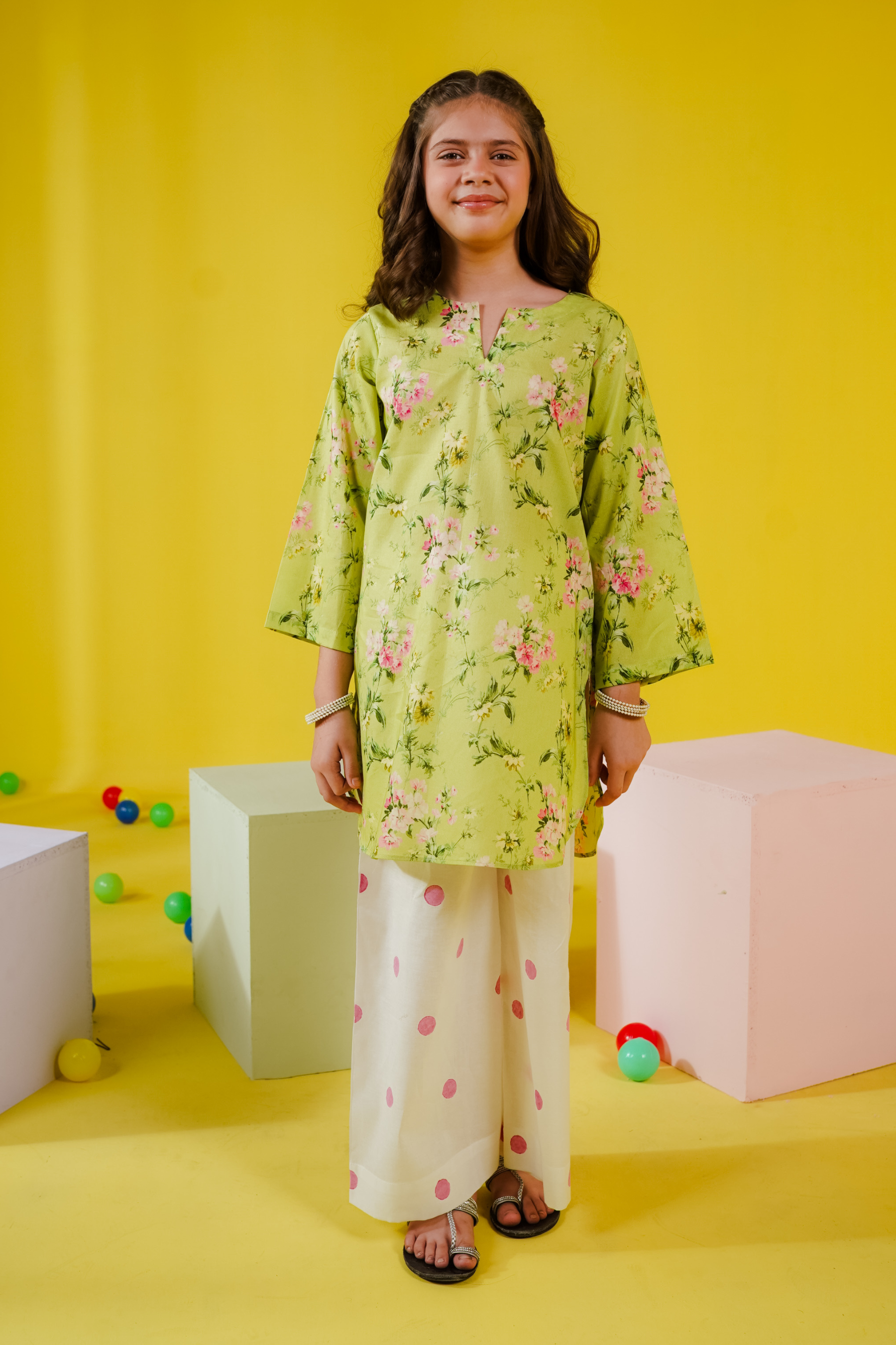 KKG-147 - by Maria Faisal - Registered Vendor of : Kastoor Kids - 100% Original Designer Dress.