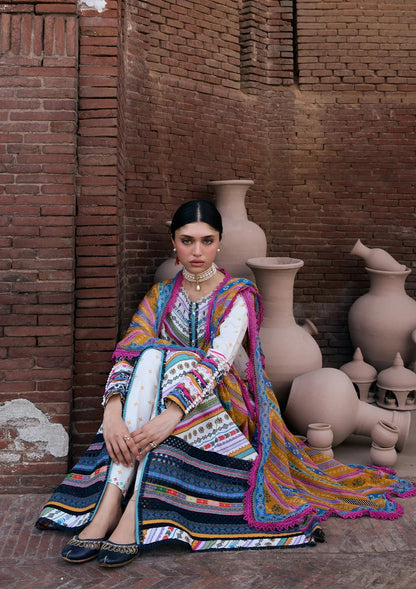 Kahf Premium | Prints Collection 26 | KPS-2A YASMEEN - Luxury Dress - available at Maria Faisal in UK and USA.