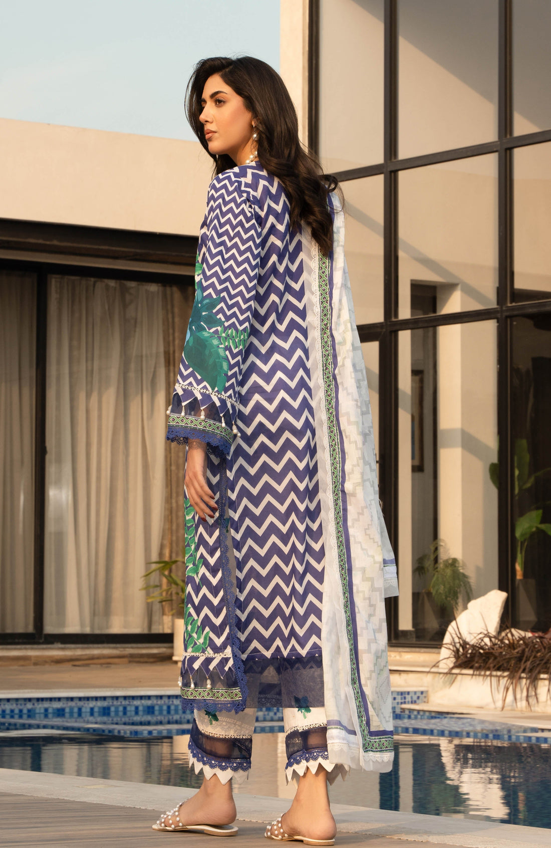 Alzohaib | Premium Prints 25 | AZP-25-11 by Maria Faisal - Registered Vendor of : Alzohaib - type : Ladies Clothes - 100% original wedding dresses