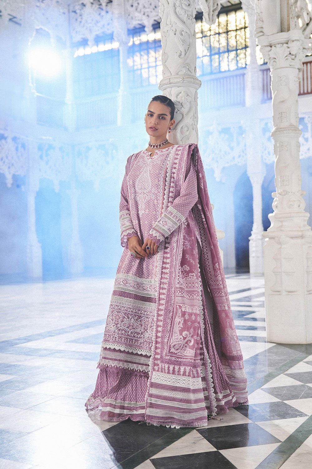 Sobia Nazir | Luxury Lawn Eid 26 | 11B - Luxury Dress - available at Maria Faisal in UK and USA.