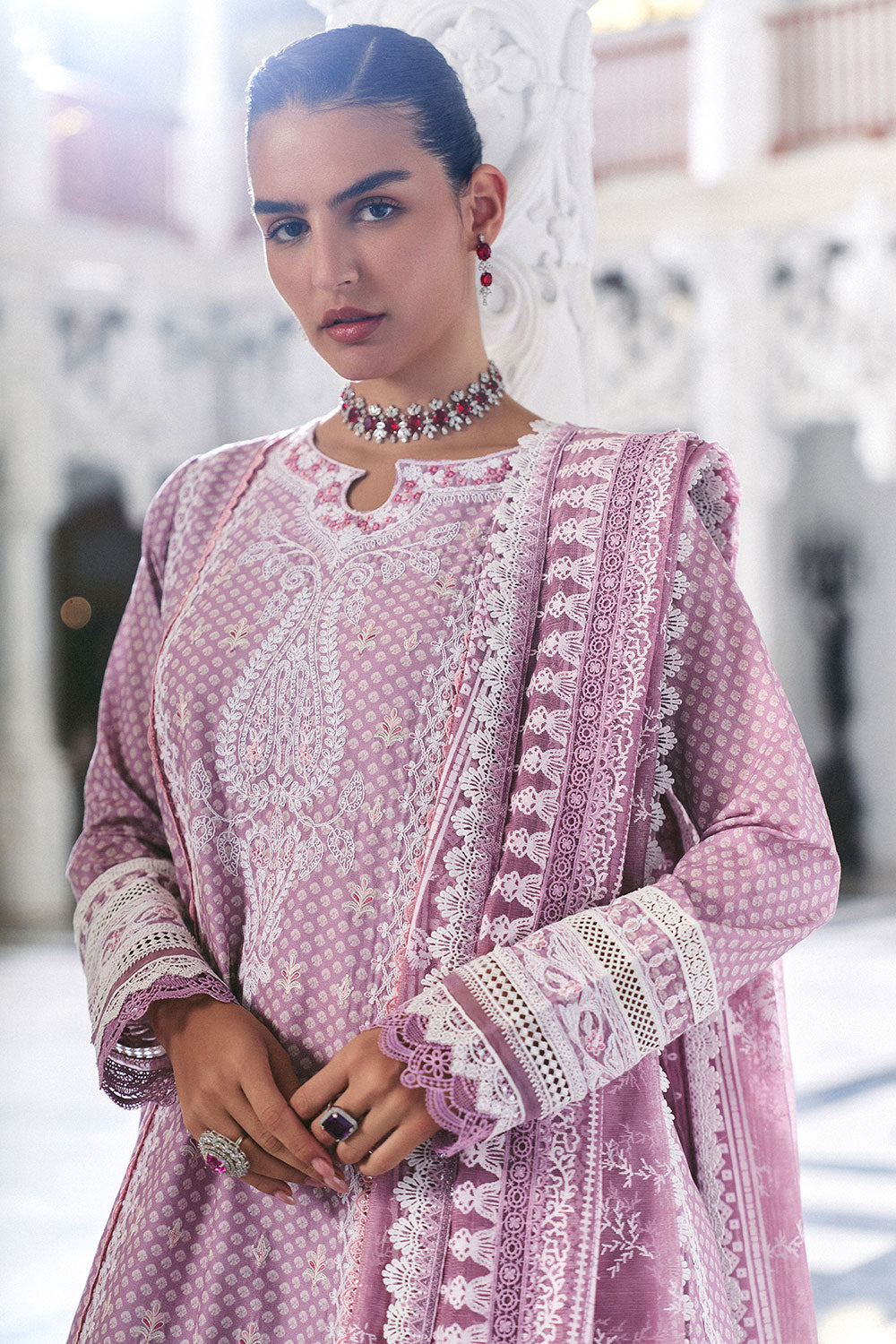 Sobia Nazir | Luxury Lawn Eid 26 | 11B - Luxury Dress - available at Maria Faisal in UK and USA.