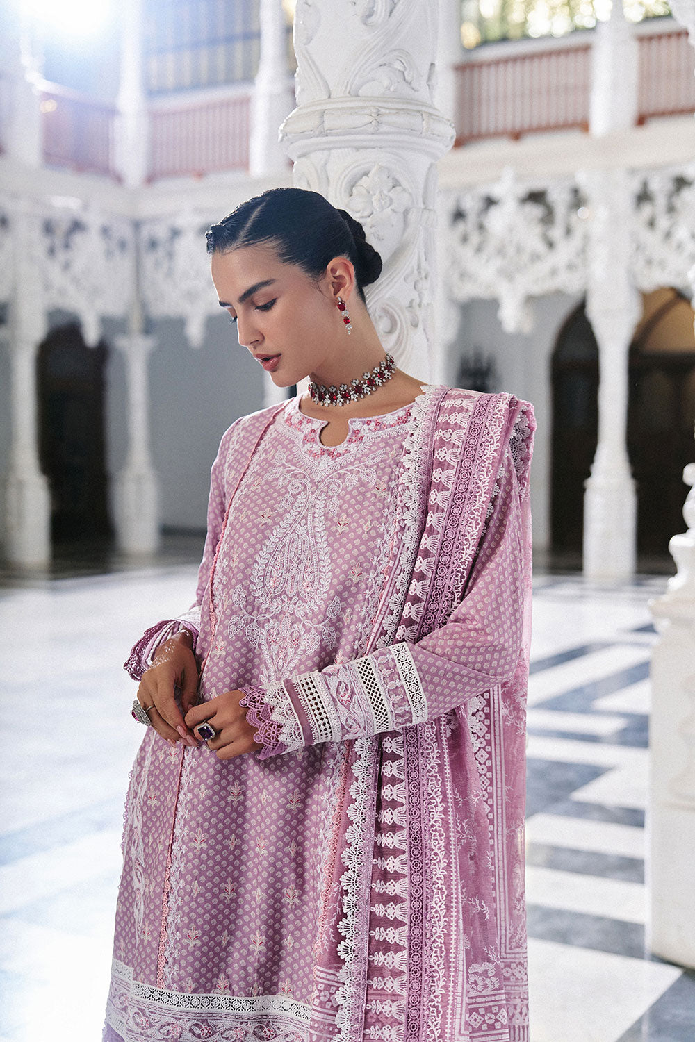 Sobia Nazir | Luxury Lawn Eid 26 | 11B - Luxury Dress - available at Maria Faisal in UK and USA.