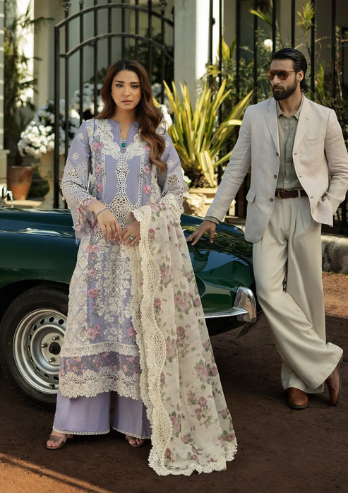 Kahf Premium | Luxury Lawn 25 | KLR-01 Maeve by Maria Faisal - Registered Vendor of : Kahf Premium - type : Ladies Clothes - 100% original wedding dresses