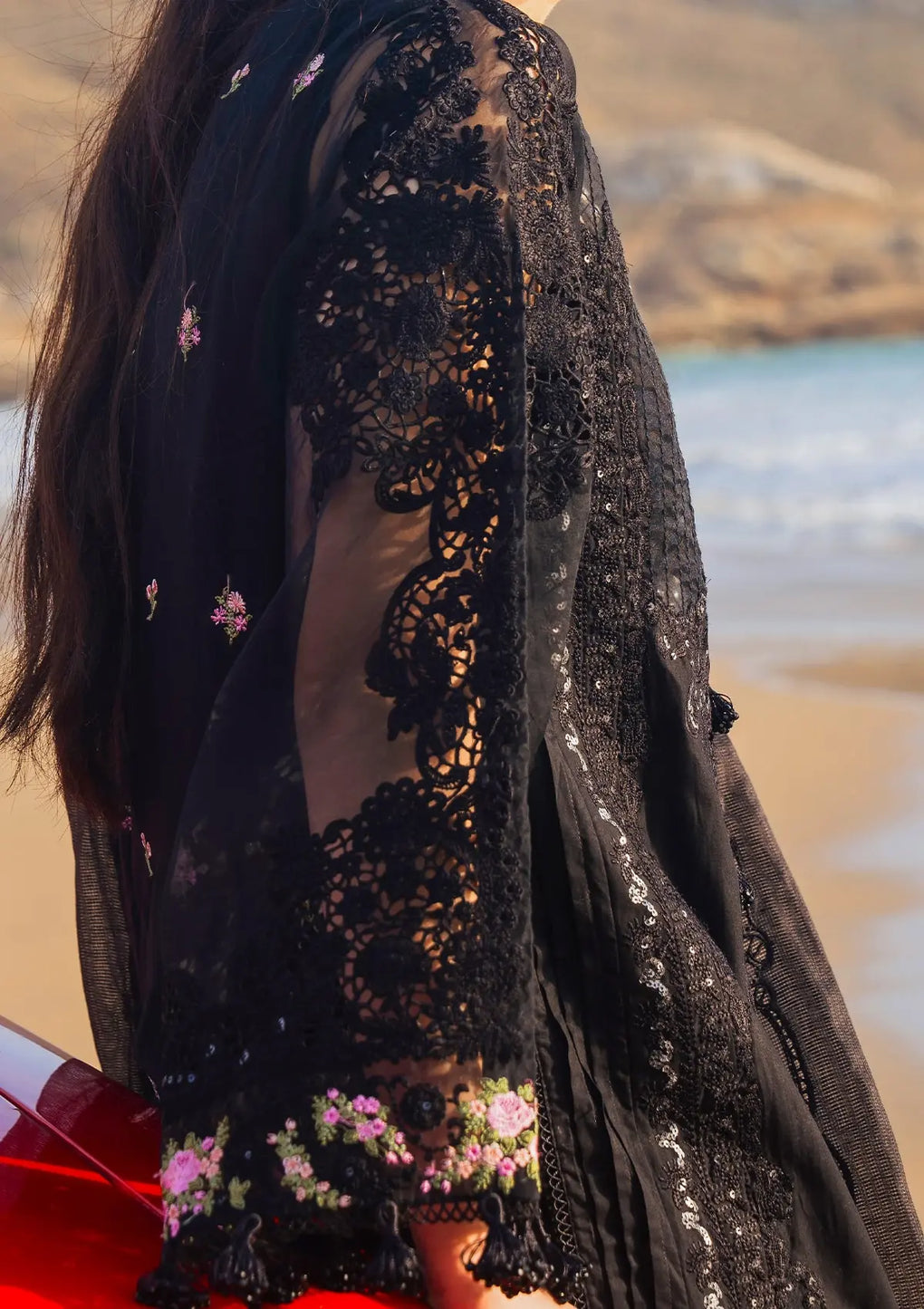 Elaf Premium | Hai Kuch Festive Lawn 24 | EHK-01A Mahnoor - Designer Dress with Intricate embroidery and embellishments. Shop elegent wedding dress at Maria Faisal.