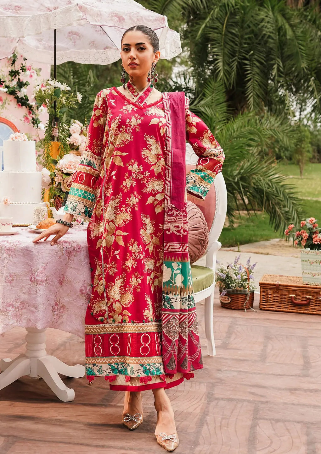 Elaf Premium | Printed Collection 24 | EEP-04A - Flores de Amor - Waniyas