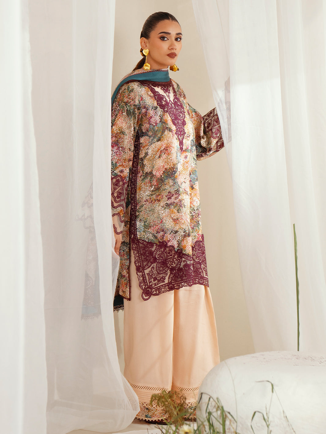 Bin Ilyas | Eres Bonita Viscose 25 | 1104-B - Ladies Clothes - Maria Faisal