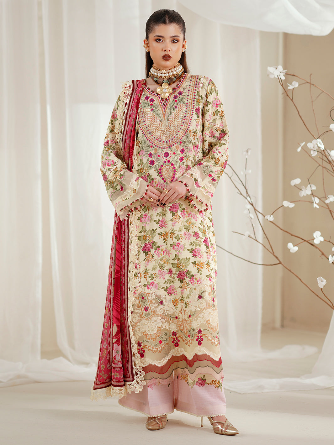 Bin Ilyas | Eres Bonita Viscose 25 | 1107-A - Ladies Clothes - Maria Faisal